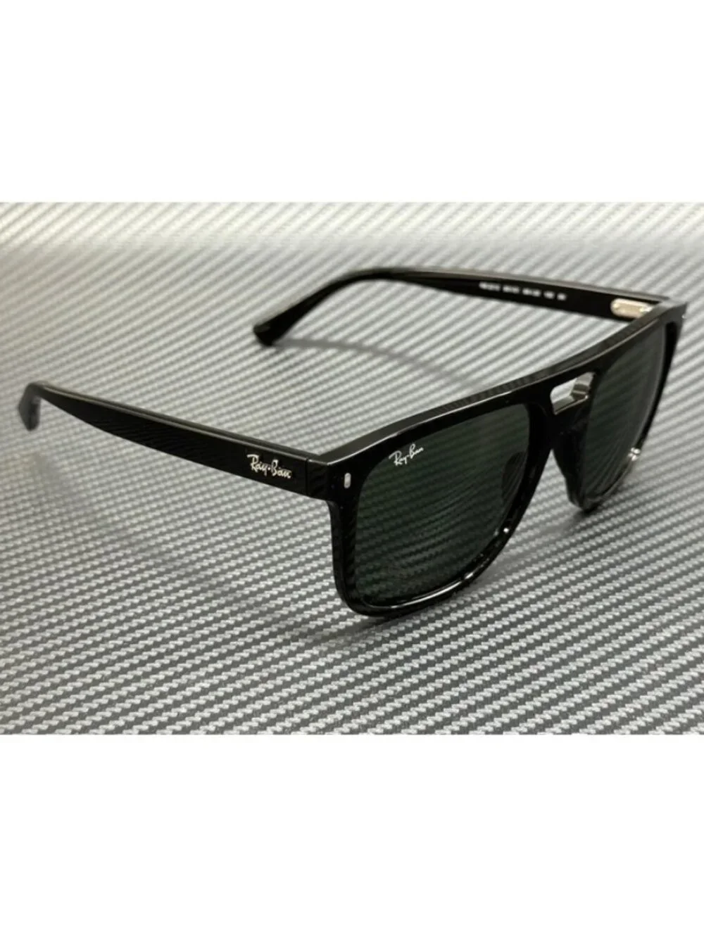 New Ray-Ban Men Black Sunglasses 55-20-145